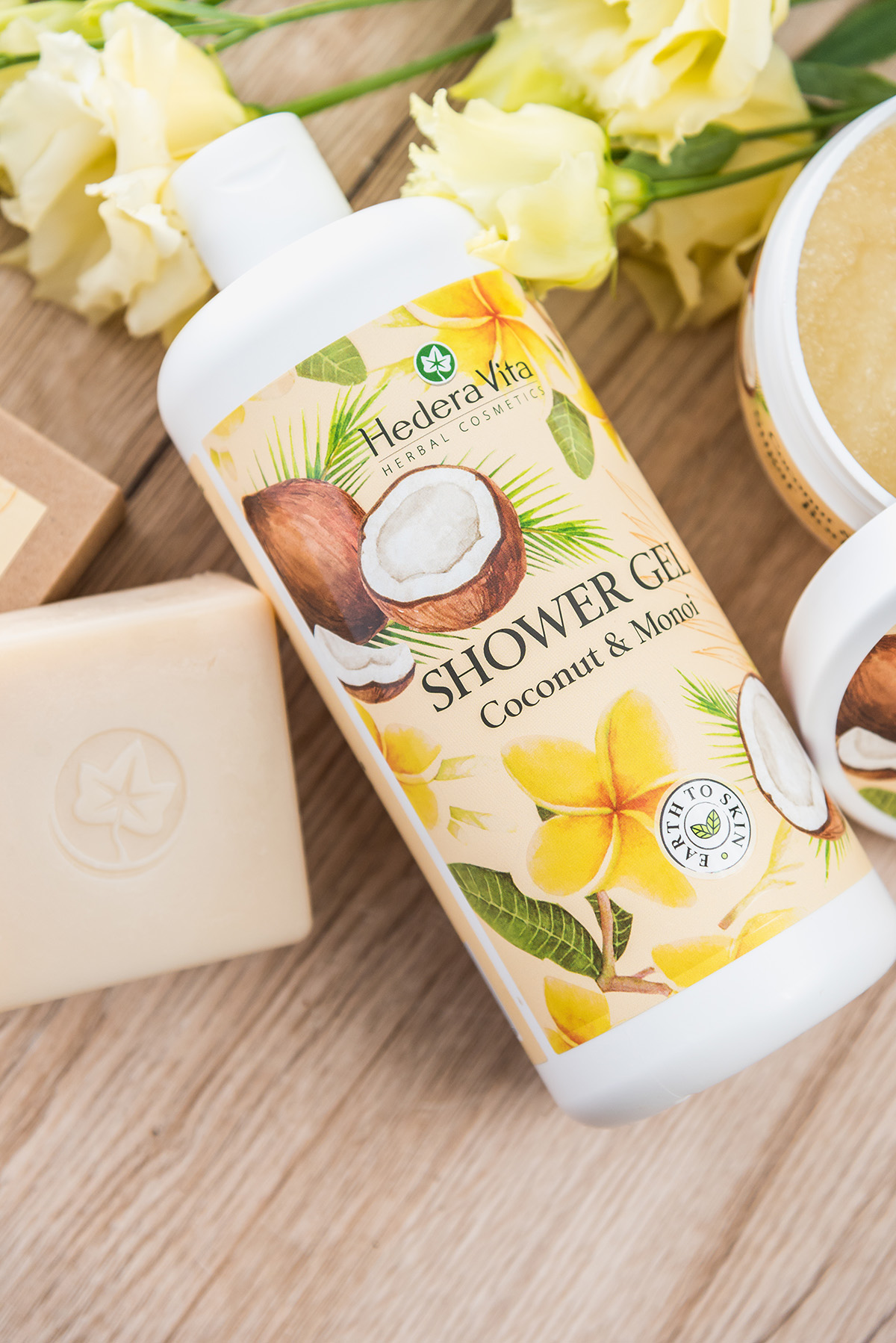 Gel za tuširanje sa kokosom i monoi uljem - EARTH TO SKIN, 500 ml - Image 2